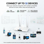 Maizic Smarthome 5G/4G CPE SIM WiFi Router with 4 Antennas, 300Mbps Speed, Rechargeable Built-in Battery, Up to 32 Users, 250m Coverage, Plug & Play Router for NVR, DVR, WiFi CCTV, Home & Office