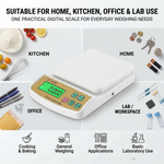 Maizic Smarthome SF-400A Digital Kitchen Weighing Scale 10kg x 1g | High-Precision Electronic Weight Machine with LCD Display, Tare & PCS Counting, Adapter Support | Ideal for Kitchen, Home, Office & Laboratory
