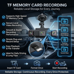 Maizic Smarthome DriveCam Pro 4-Channel Dash Camera | 360° Quad Camera Recording | Front, Left, Right & Rear Coverage | Night Vision | G-Sensor | 3