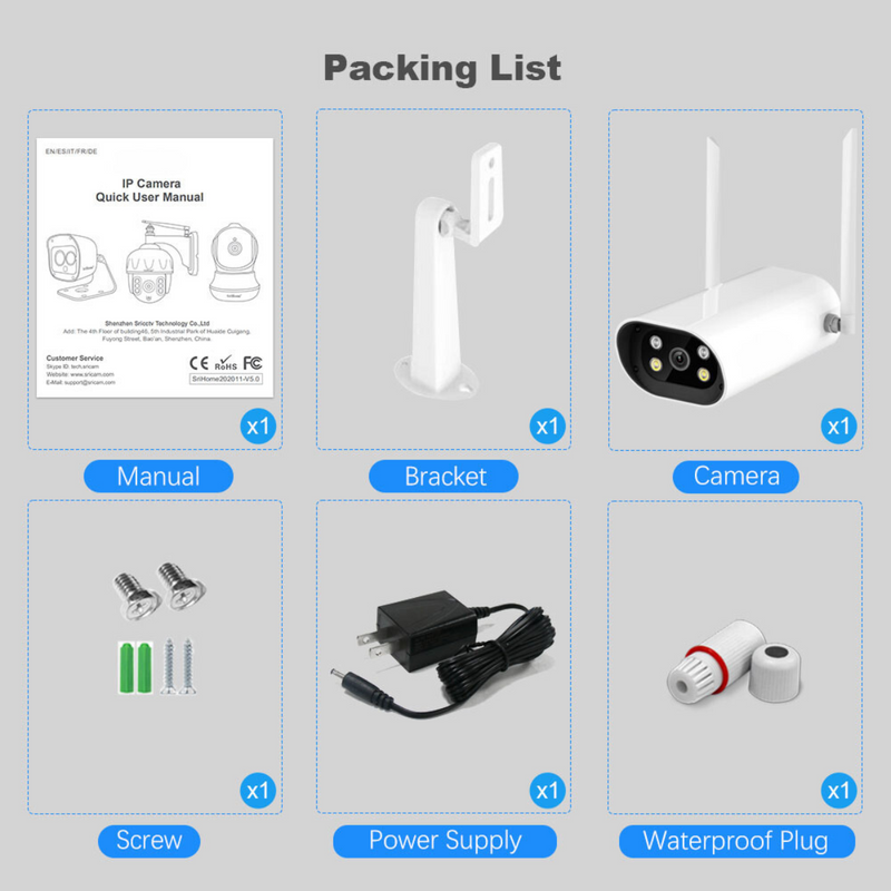 2k HD 4MP Dual-Band WiFi IP Security Video Camera