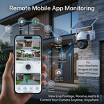 Maizic Smarthome Ultragenie 4G Solar Triple Lens CCTV Camera | 5MP×3 (15MP) AI Triple PTZ | Triple Screen View | 360° Outdoor Security Camera | Color Night Vision | Human Detection | 2-Way Audio | IP66 Waterproof