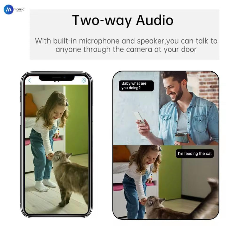 Ubercam 5X Optical Zoom 4 MP FHD WiFi Indoor Dual Lens Bulb Camera