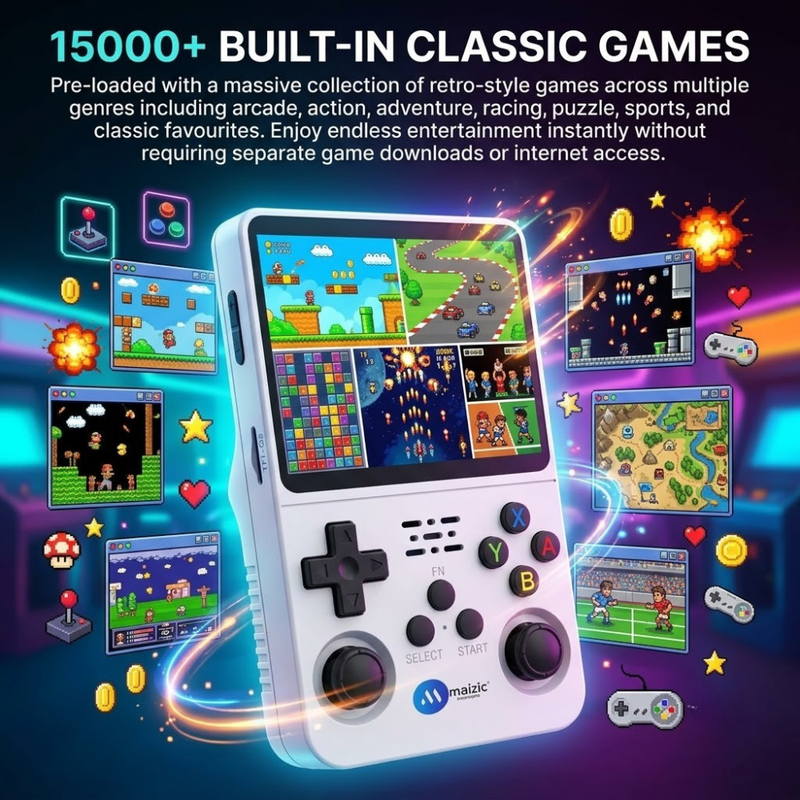 Maizic Smarthome R36S Retro Handheld Game Console for Kids & Adults | 3.5
