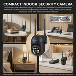 1. Maizic Smarthome Mini Fox Black 5MP Full HD 360° Smart Wi-Fi Indoor Security Camera with AI Person Detection, Motion Alerts, Two-Way Talk and Colour Night Vision