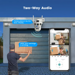 Maizic Smarthome 2K FHD 2 Lens+3 Screen Wireless Wifi Security Camera