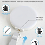 Maizic Smarthome K01 LED Video Light for Mobile, Camera & Laptop | 3 Modes Dimmable Clip-On Fill Light, 1000mAh Rechargeable Battery, 4.5W Type-C Charging for Selfies, YouTube, Vlogging & Photography