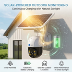 Maizic Smarthome Black Bull Solar 4G SIM CCTV Camera | 3MP Full HD Outdoor Wireless Security Camera | Solar Powered | Color Night Vision | Motion Detection | 2-Way Talk | IP66 Waterproof | Live Remote Monitoring