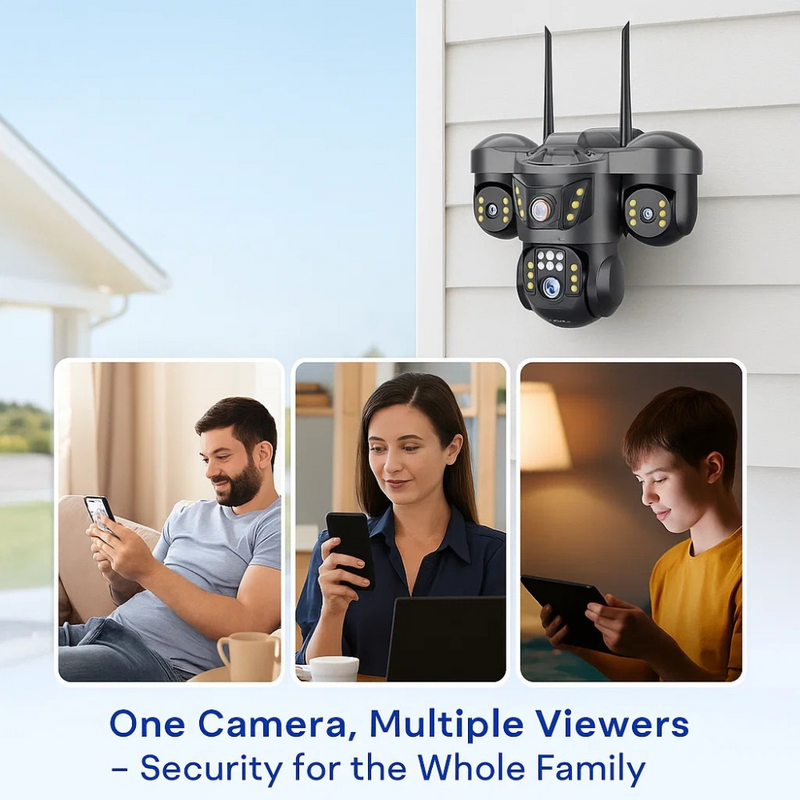 Maizic Smarthome Trion X 5MP×3 Triple Lens 4G SIM CCTV Camera | Outdoor Security Camera Without WiFi | 360° PTZ Rotation, Color Night Vision, AI Motion Detection, Two-Way Audio, SD Card Support