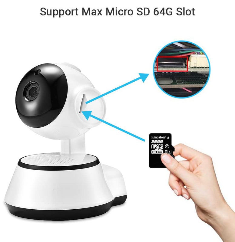 Maizic Smarthome 3 Mega Pixels White Rudraksha Smart Wi-Fi 1080P IP Night Vision, Two Way Communication, PTZ Indoor Camera