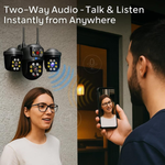 Maizic Smarthome Outdoor CCTV Camera 6K UHD | Triple Lens 5MP×3 | WiFi Camera for Home | Color Night Vision | Human Detection | 360° View | Waterproof Security Camera