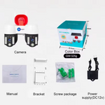 Maizic Smarthome 2in1 2K FHD Siren 1080p Resolution WIFI Wireless Outdoor Camera with Dual Lens | 360° View | Alarm | Motion Detection | Color Night Vision | IP66 Weatherproof | Two Way Audio Support Upto 128 GB SD Card