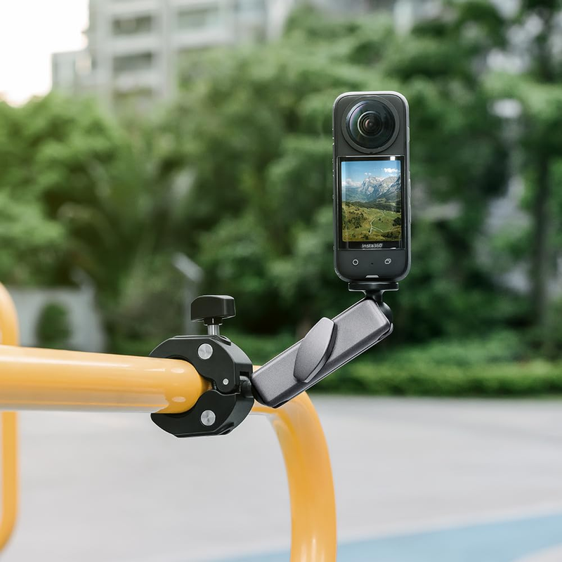 Maizic Smarthome 360° Rotating Bike Handlebar Camera Mount Clamp, Aluminium Motorcycle Action Camera Holder for Insta360 X6/X5/X4/X3, GoPro Hero 13/12/11/10/9, DJI Osmo Action & Maizic Q6-11 & X5 Pro