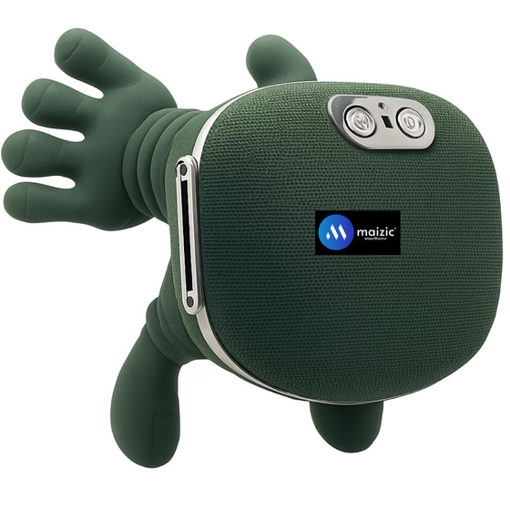 Maizic Smarthome Bionic Heated Neck & Back Massager with 4D Deep Tissue Kneading, Wireless Portable Shiatsu Massager with Simulated Human Hand Massage, Heat Therapy for Shoulder, Neck, Back & Muscle Relaxation – Green