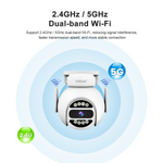 4MP QHD 2560 * 1440p WiFi PTZ Outdoor Home Security CCTV Camera