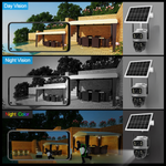 Wi-Fi Dual-Lens (5MP+5MP) Solar Wire-Free Battery Outdoor Waterproof Camera