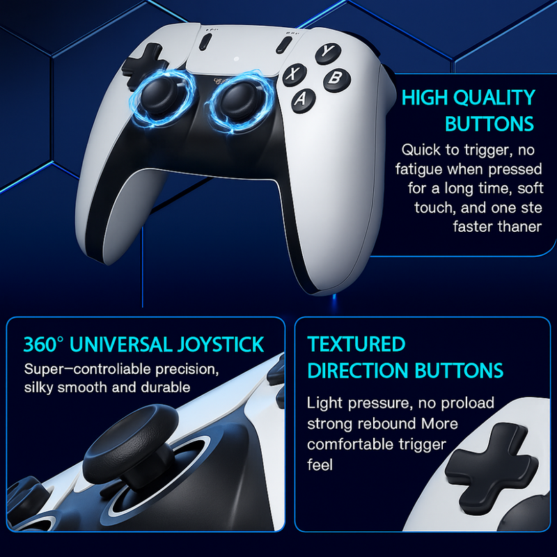Maizic Smarthomes M22 Game Stick | 64GB Retro Gaming Console | 30,000+ Games | Built-in 52 Emulators | Wireless HD Controller | Classic Edition with Tekken, Mario, Road Fighter, GTA VCity, God of War