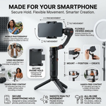 Maizic Smarthome Gimbal Camera G1, 360° AI Face Tracking Mobile Stabilizer, Dual-Axis Auto Follow Smartphone Gimbal Stand for Video Recording, Vlogging, Reels & Live Streaming