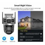 Tricam Shark 5MP+5MP HD 4G Sim Based Pan Tilt CCTV Camera