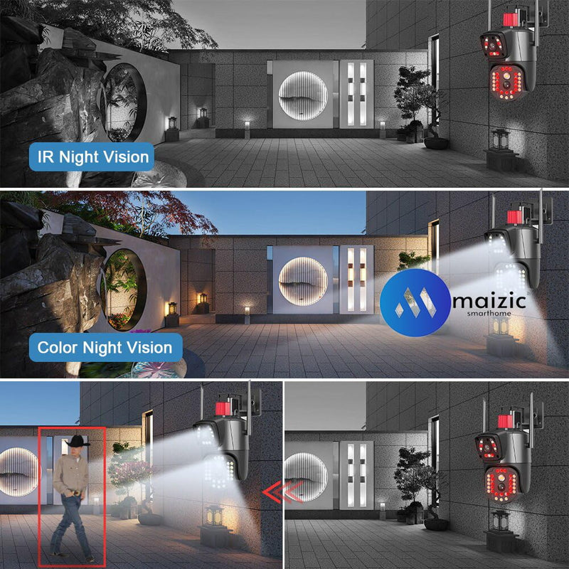 SuperCams 6MP HD Wi-Fi Dual Lens/Dual Screen Camera
