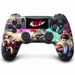 Maizic Smarthome Funetic Fighting Edition Wireless Bluetooth P4 Gaming Controller | Dual Vibration | Turbo Mode | Type-C Fast Charging | 10-Hour Battery | Compatible with PS4, PS4 Pro, PS4 Slim, PC & Android Smartphones