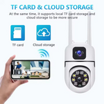 Mini Dual Lens/Screen 2in1 PTZ+Bullet 5+5MP Full HD 1920 WiFi Wireless Indoor Camera