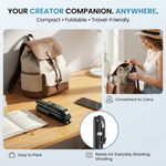 Maizic Smarthome CreatorPod  10 170cm Selfie Stick Tripod with Light, 360° Rotating Phone Holder, Detachable Bluetooth Remote, Extendable Stand for iPhone & Android, Vlogging, Reels, Photos & Travel