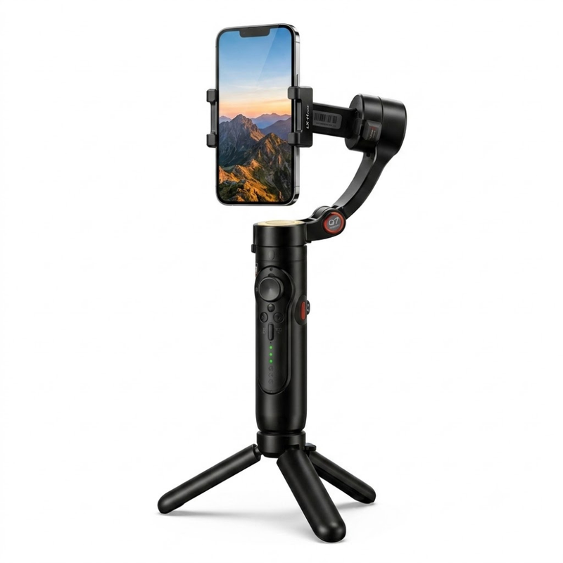 Maizic Smarthome Gimbal Camera G1, 360° AI Face Tracking Mobile Stabilizer, Dual-Axis Auto Follow Smartphone Gimbal Stand for Video Recording, Vlogging, Reels & Live Streaming