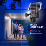 Maizic Smarthome Dual-Lens/Triple-Screen View 4K Ultra HD Pan & Tilt 4G/5G Sim Based Solar Powered CCTV Security Camera