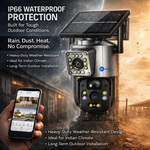 Maizic Smarthome Supercam 2.0 4G Solar Dual Lens/Screen 5+5MP UHD Outdoor CCTV | PTZ + Bullet | 360° View | 8000mAh Battery | Color Night Vision | 2-Way Audio | Human Detection | IP66 Waterproof