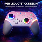 Maizic Smarthome Play X9 Wireless Bluetooth Gaming Controller | Dual Vibration, 6-Axis Gyroscope, RGB LED Joystick, 800mAh Battery| Compatible with Android, iOS, Windows PC, P3, P4 & Switch (Pink)