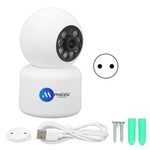 Maizic Smarthome Tiger-Eye 4MP 1080P Resolution  Indoor Security Camera | Wi-Fi | Color Night Vision | PTZ Function | 360° View Real time | Two Way Audio | Alarm | No Installation Required