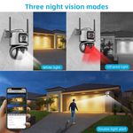 Secure your home with Maizic Smarthome 5MP Wi-Fi CCTV Camera – dual lens, 360° pan & tilt, motion alerts, IR night vision, and two-way audio. Supports SD card up to 128GB.