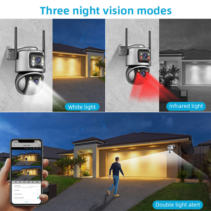 Secure your home with Maizic Smarthome 5MP Wi-Fi CCTV Camera – dual lens, 360° pan & tilt, motion alerts, IR night vision, and two-way audio. Supports SD card up to 128GB.