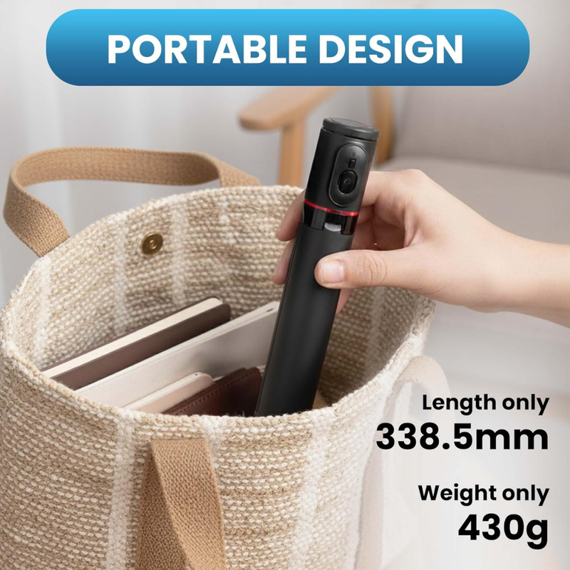 Maizic Smarthome CreatorPod 7 1.7M Auto Pop-Up Selfie Stick Tripod, Detachable Bluetooth Remote, Aluminum Alloy Extendable Phone Holder Stand, Stable Adjustable Tripod for Vlogging, Reels, Photography