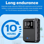 Maizic Smarthome 4K HD WiFi Clip-Cam Body Camera –Support 128GB Memory card, Mobile Wireless, Night Vision, 150° Wide Angle, IP65 Waterproof, Audio/Video Recording for Security, Law Enforcement & Personal Use