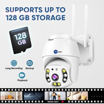 Maizic Smarthome Orange Fox 5MP WiFi PTZ Camera | Full HD Pan-Tilt CCTV with Two-Way Audio, Motion Detection, Color Night Vision, Waterproof, SD Card Support (Up to 128GB)