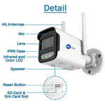 Maizic Smarthome BulletX 4MP WiFi Outdoor CCTV Camera | Full HD, 360° View, 10X Zoom, Color Night Vision, Motion Detection, 2-Way Audio, SD Card Support (Up to 128GB)