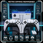 Maizic Smarthomes M15 Retro Game Console Stick | 24,000+ Built-in Games | 4K HDMI TV Gaming Console | 128GB TF Card | Dual 2.4G Wireless Controllers | Plug & Play | Multiplayer Classic Arcade Gaming System