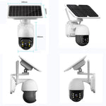 Black Bull Solar Powered Security Camera 3MP 1080P 2-Way Audio Motion Detection Night Vision 4G SIM Card Supported