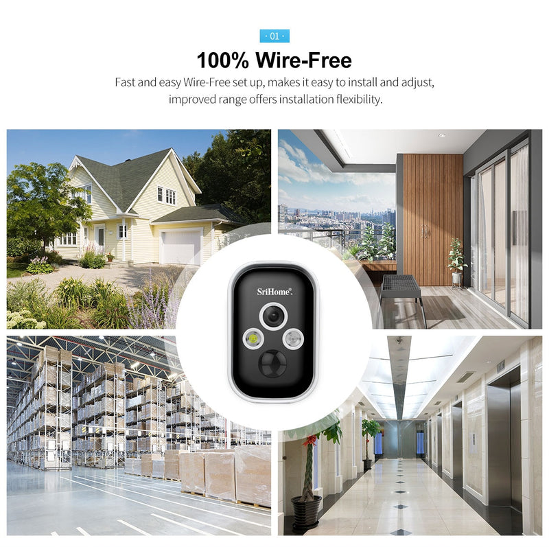 3MP IP Wifi Wireless Home battery Security Camera System