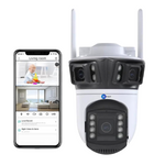 Wifi Camera (3MP+3MP+3MP) HD Real Triple Lens/Triple Screen View CCTV Camera for home Outdoor