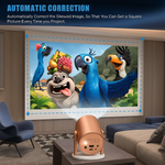 Rose 2X Smart Projector – Android 13.0, 950S Chip, Native 800P, 1080p & 4K Support, 4D Auto Keystone, Netflix & Prime Preloaded, WiFi, Bluetooth, Screen Mirroring, Home Theater