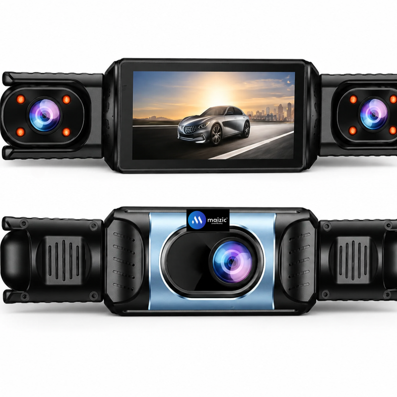 Maizic Smarthome Drive Cam Q1 4 Channel 1080P*4 Dash Camera for Car, Front Rear Left Right Recording, WiFi, WDR Night Vision, G-Sensor, Loop Recording, Parking Monitor, Wide Angle Car DVR