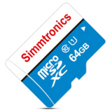 Maizic smarthomes 64GB Simmtronics MicroSD Memory Card | High-Speed UHS-I SDXC Card with Adapter | Full HD Video, Photo & App Storage for Smartphones, Tablets, Action Cameras, CCTV & More
