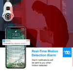 Maizic Smarthome Supercam Pro Dual Lens | 3+3MP Wi-Fi Bulb CCTV Camera (Pack of 2) with 360° View, Dual Screen, Motion Tracking, Color Night Vision, Two-Way Talk | B22 & E27 Holder Compatible