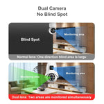 Maizic Smarthome Supercam Pro Dual Lens | 3+3MP Wi-Fi Bulb CCTV Camera (Pack of 2) with 360° View, Dual Screen, Motion Tracking, Color Night Vision, Two-Way Talk | B22 & E27 Holder Compatible