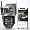 Tricam 10X Optical Zoom 5+5 MP UHD 4G/5G Sim Outdoor CCTV Camera For Home