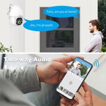 Srihome Ultracams 5 MP Outdoor PTZ WiFi Camera with IP66 Waterproof, Colored Night Vision, NVR Compatible, Motion Detection, Motion Tracking and Two Way Audio