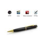Maizic Smarthome Hidden Pen Camera with Audio/Video Recorder, 32GB Support, Multifunction Home Security, Rechargeable Battery, Memory Card Slot - Black