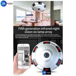 Maizic Smarthome 2 MP Fisheye Panoramic 360 Indoor WiFi Security Camera - Video Capture Resolution: [ HD Resolution], Alert Type: [ Motion Detection ]